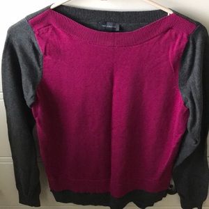 Contrast sweater